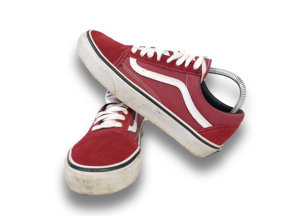 red vans trainers uk