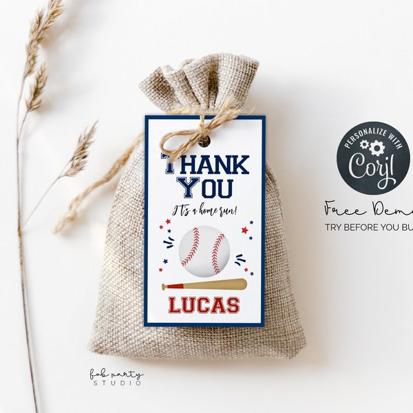 Baseball Bag Tag Etsy