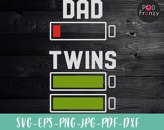 Download Dad Of Twins Svg Etsy