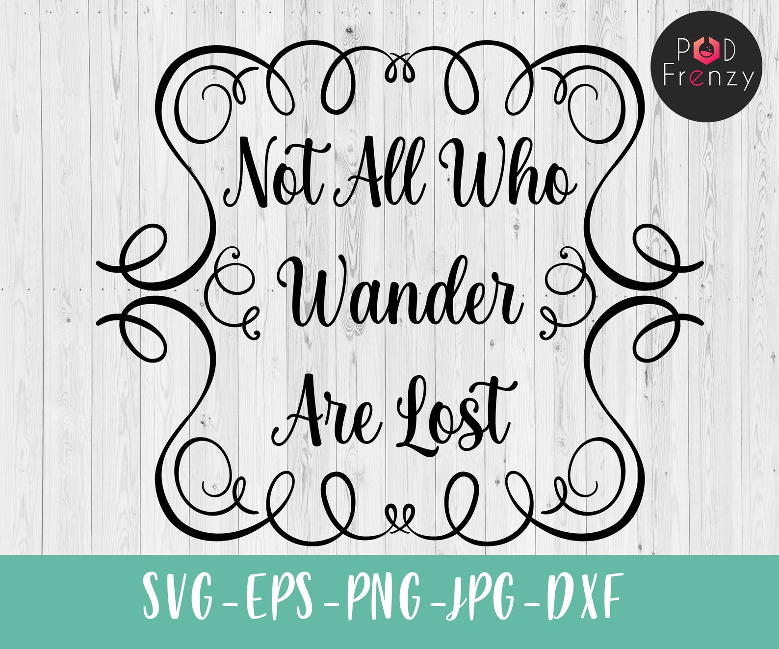 Not All Who Wander Svg, Silhouette, Cutting File, Digital Download, Dxf ...