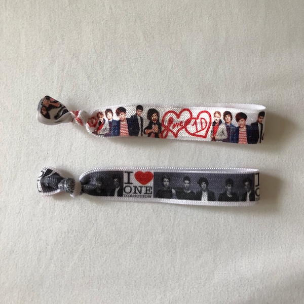 One Direction Elastic Hair Tie Bracelet