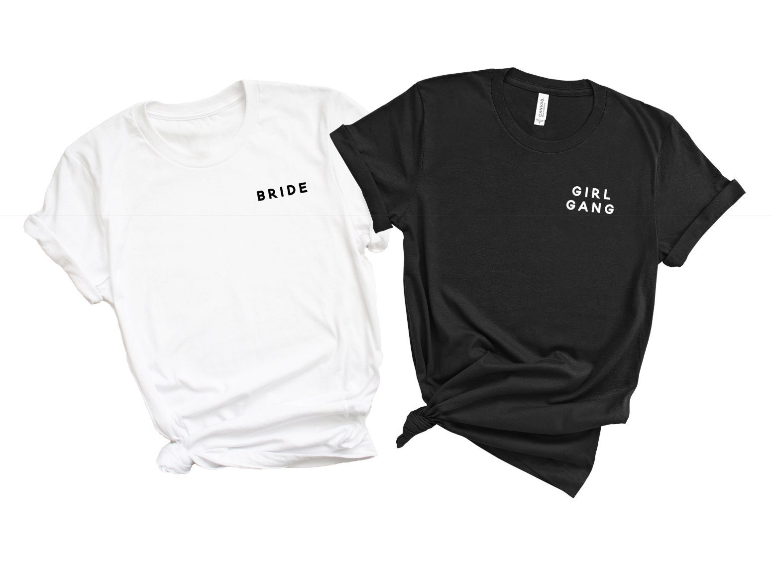 Minimalist Bachelorette Party Shirts 