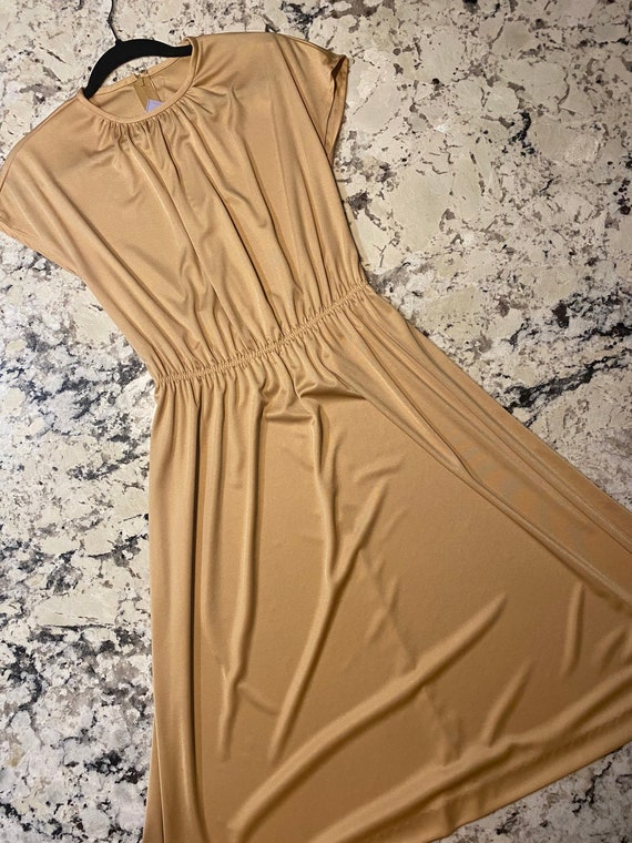 Vintage Gold Cinch Dress - image 1