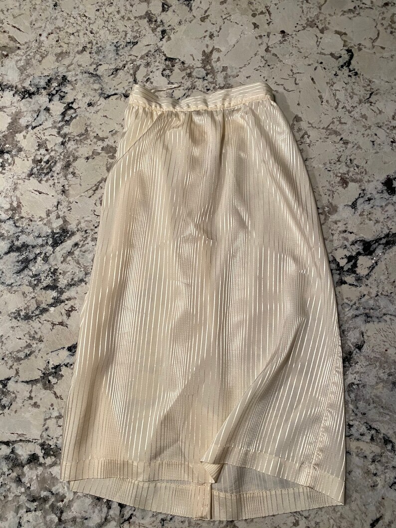 Vintage Sheer Cream Skirt