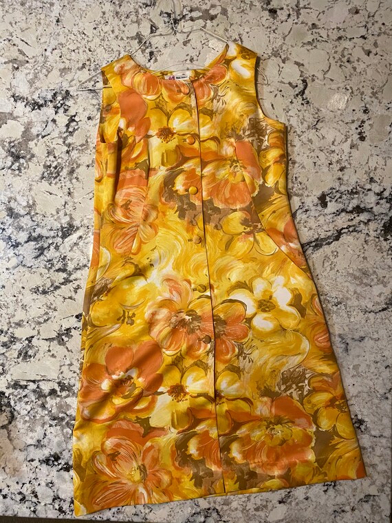 Vintage Malihini Orange Dress - image 1