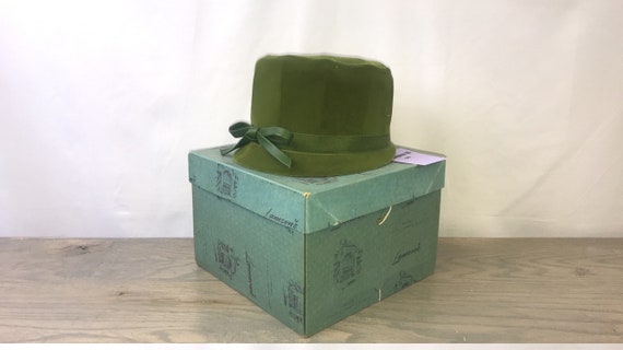 Green Velvet Hat (Union Made)