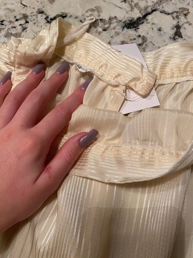 Vintage Sheer Cream Skirt