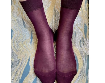 Vintage Men's Sheer Nylon Dress Socks Brown Stripe New Tag 1970s Gold Toe 9  1/2 Old Stock Midcentury VTG See-through Made in USA - Etsy
