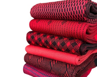 Iconic Red Socks Bundle for Men | Socks Pack | 7 Pairs of Dress Socks for Men | Discounted Men's Socks Pack |