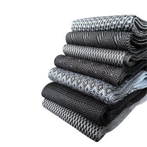 NEW! Men's Black and Grey Dress Socks Bundle  | 7 Pairs of Socks Bundle | Gift Bundle  | Grey Dress Socks
