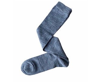 Men's Knee-High Merino Wool Dress Socks | Over the Calf Dress Merino Wool Socks For Men | Thin Wool Dress Socks for Men