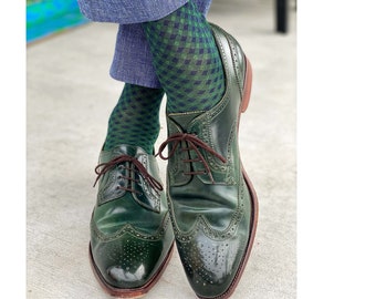 NEW! Men's Patterned Dress Socks | Mercerized Cotton Socks | Groomsmen Socks