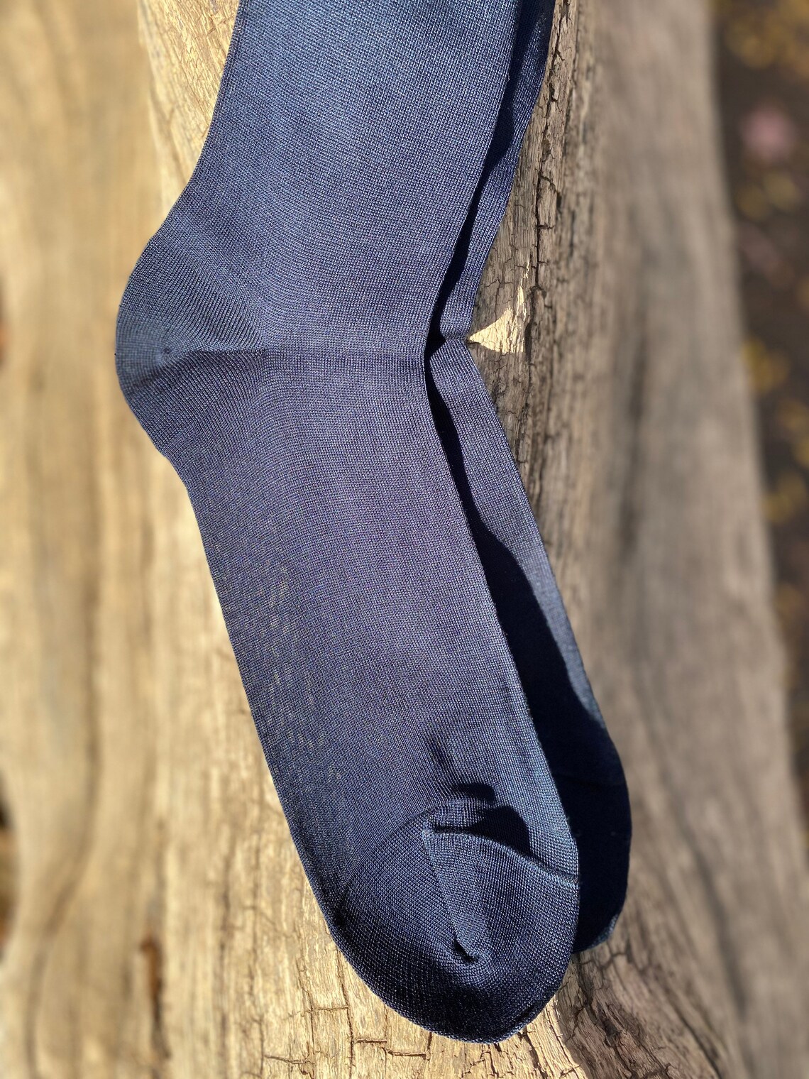 Buy Men's Navy Blue Dress Socks Mercerized Cotton Socks Online in India