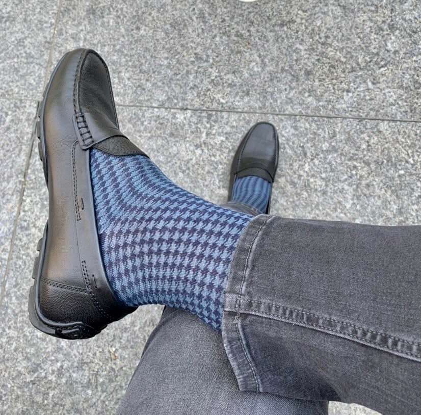 Men's New Blue Dress Socks Bundle 6 Pairs of Blue Dress Etsy