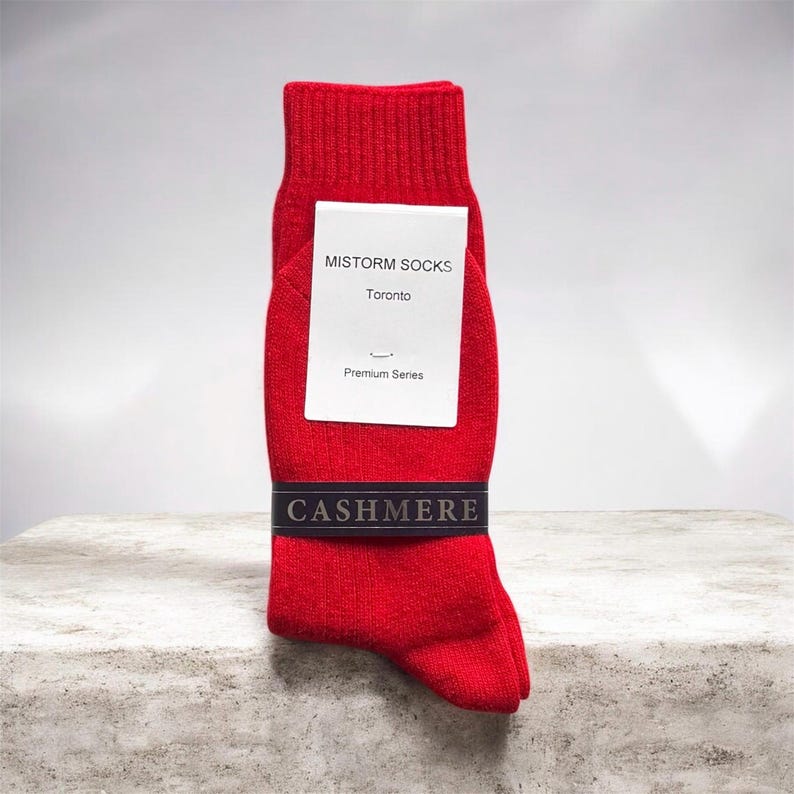 Green Ribbled Paper Women's Cashmere Merino Wool Blend Socks, Soft Warm Winter Socks ...