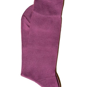 Men's Colorful Dress Socks Pink Socks Cotton Socks Orange Socks Purple Socks Dusty Rose Socks Dusty Rose