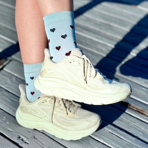 Women&#39;s Heart Socks | Mercerized Cotton Socks | Summer Socks  | Women&#39;s Colorful Socks | Thin Cotton Socks