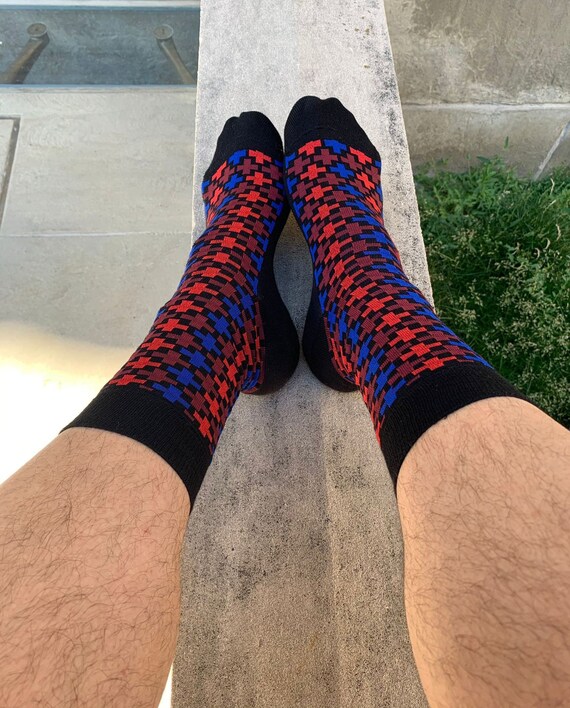 Men s Colourful Novelty Dress Socks Mens Patterned Dress Socks