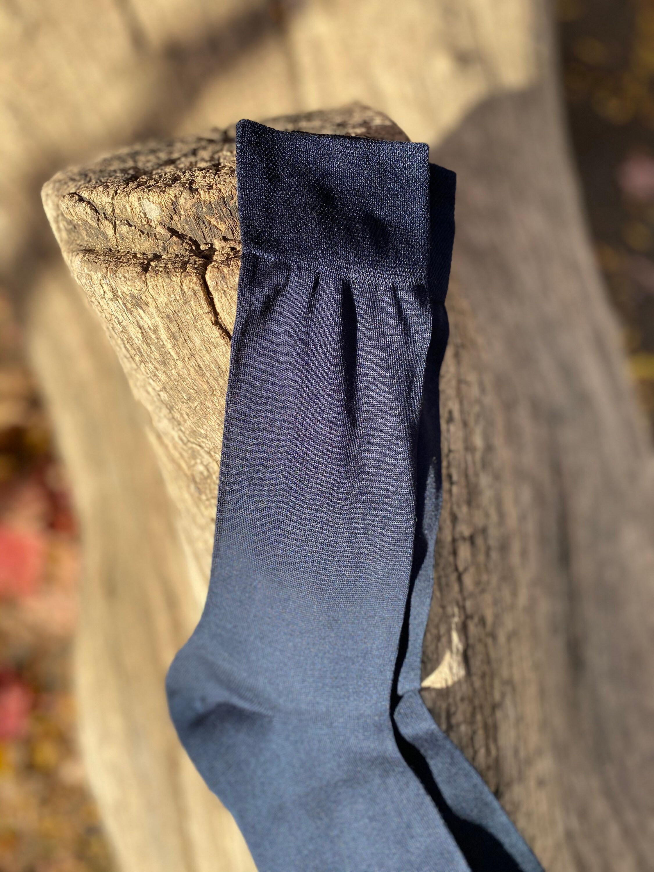 Men's Navy Blue Dress Socks Mercerized Cotton Socks Etsy India