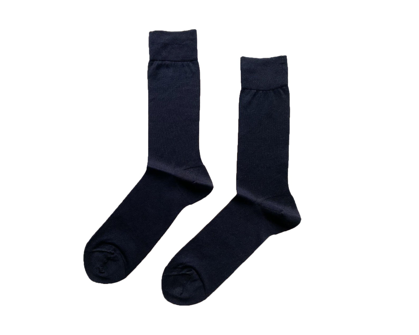 Men's Navy Blue Dress Socks Mercerized Cotton Socks Etsy Australia