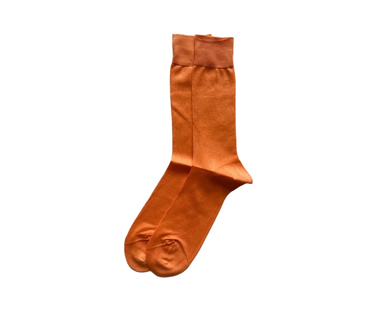 Men's Colorful Dress Socks Pink Socks Cotton Socks Orange Socks Purple Socks Dusty Rose Socks Orange