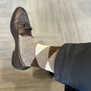 Men's Argyle Lambswool Dress Socks - Soft Touch