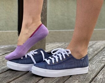 Modal No Show Socks: Women's Invisible Liners, Silicone Grip