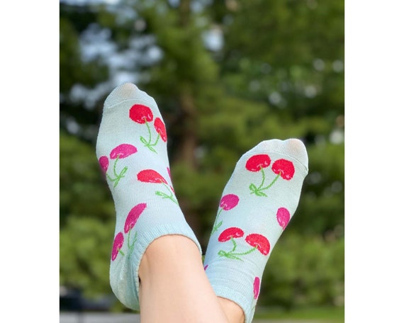 Chaussettes pour femmes Chaussettes cerises pour femmes