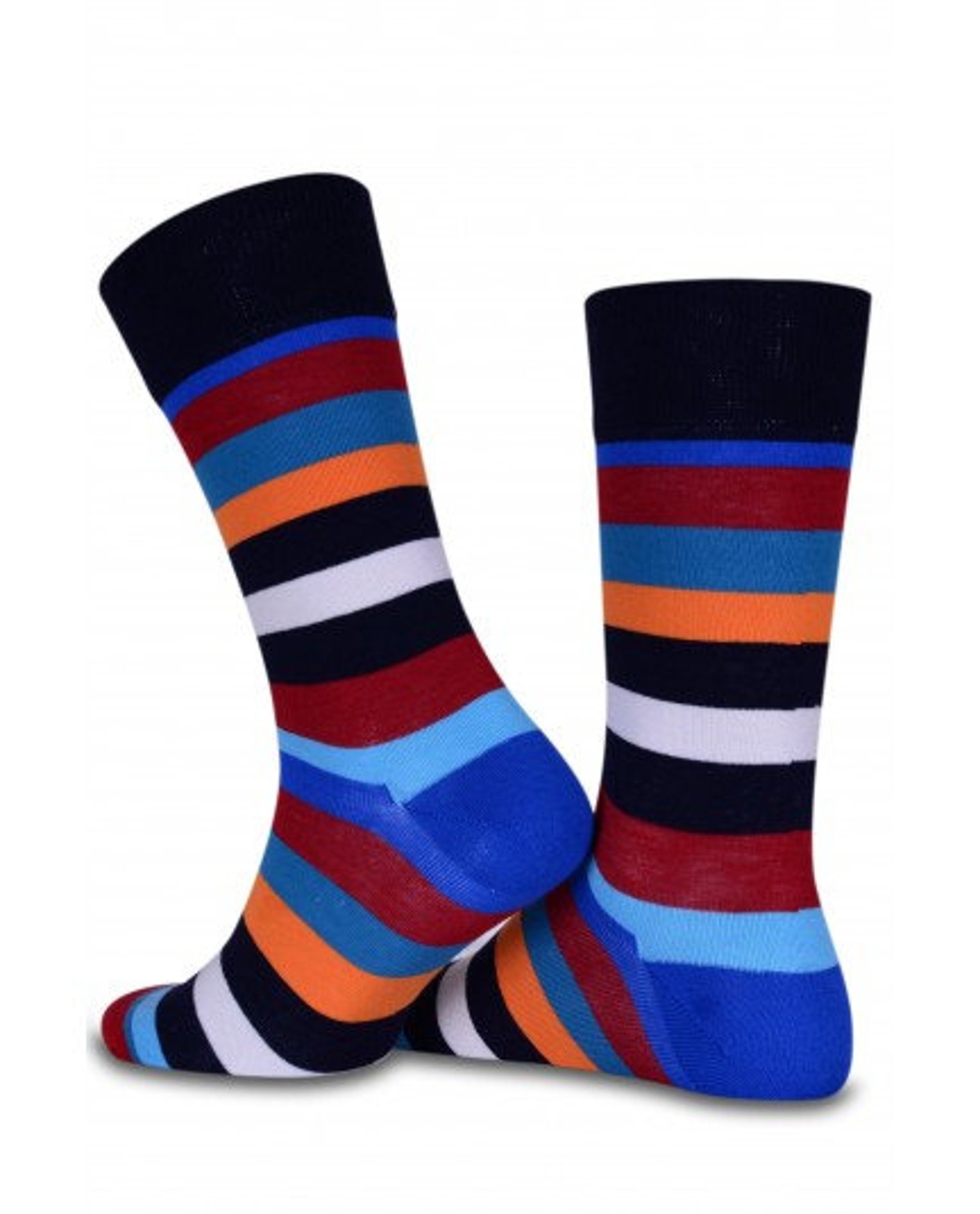 Men's Multi Striped Dress Socks Casual Striped Socks for Etsy Canada