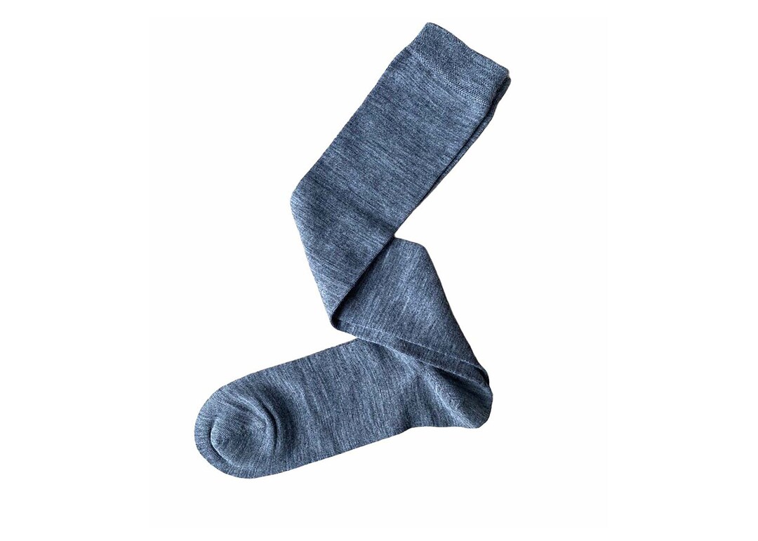 Men's Kneehigh Merino Wool Dress Socks Over the Calf Dress Merino Wool