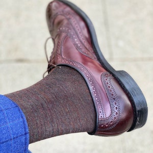 burgundy suede dress shoes mens Suede Loafer W/Leather Trim