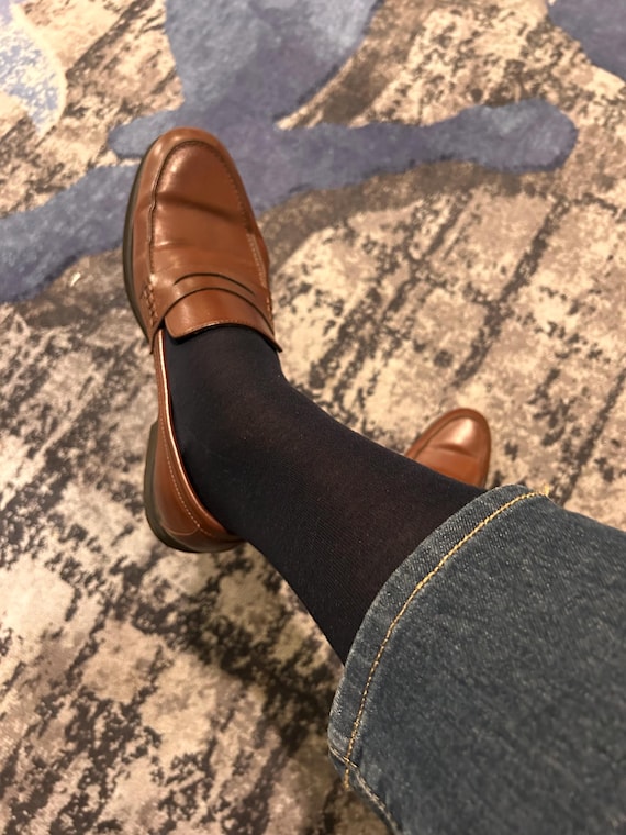 mens thin dress socks Classic Black Dress Socks