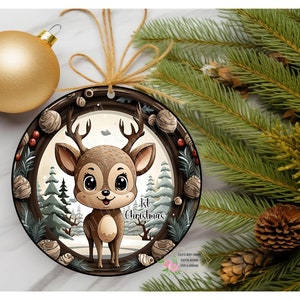 Baby&#39;s 1st Christmas Round Ornament Sublimation, 300dpi, Christmas Ornament, Instant Download, Christmas, round png, round ornament, png
