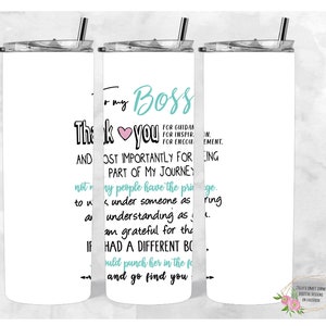 To my BOSS 20oz Skinny Tumbler Wrap, 300dpi, PNG, Seamless Design, Instant Digital Download, sublimation, boss tumbler, inspirational boss