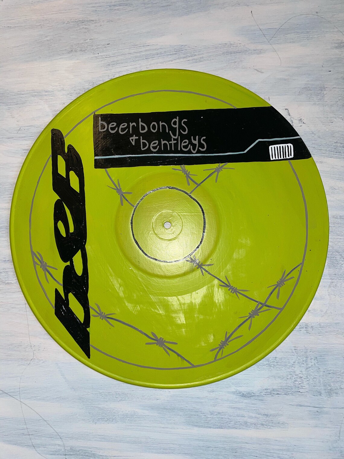 Poat malone beerbongs and bentleys vinyl painting Etsy