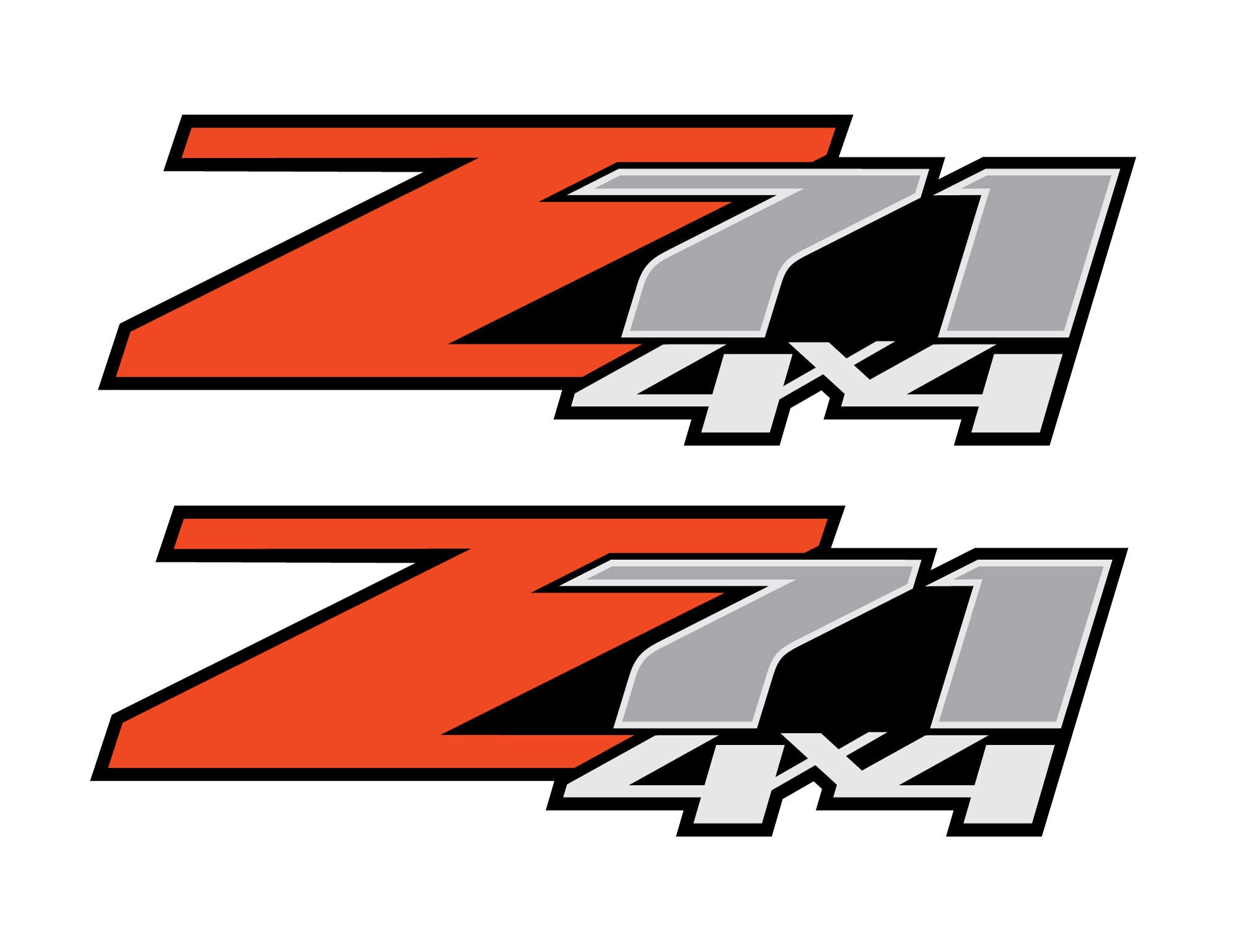 Chevy Z71 Truck Decal set 20072014 Silverado 4x4 Etsy