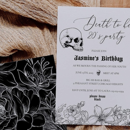 death-to-my-20s-party-invitation-editable-template-rip-20s-etsy