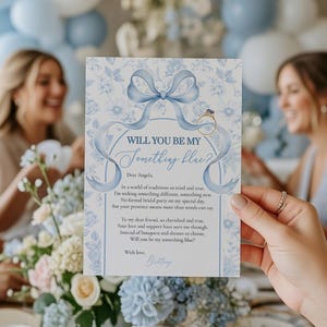 Something Blue Proposal Card Template, Say I Do Without You 079SB-PROP