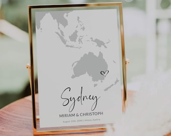 Travel Wedding Table Numbers, Destination Airport City Code Cards, Boho Printable Editable Template 072W-TBNR1