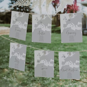 Hochzeit Tischnummern Sitzplan Vorlage #072w