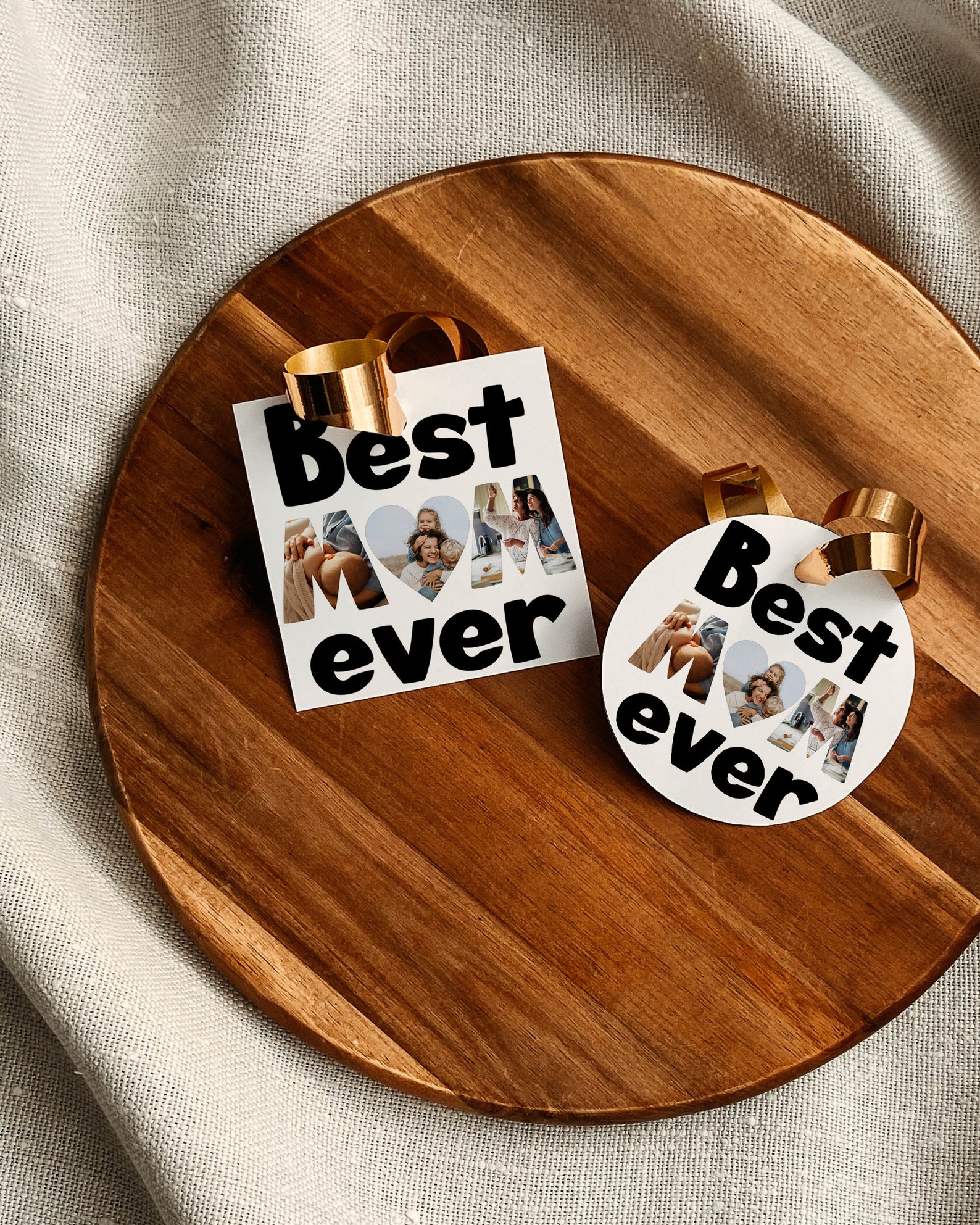 Best MOM ever Mothers Day Gift Bag Tag for Mom
