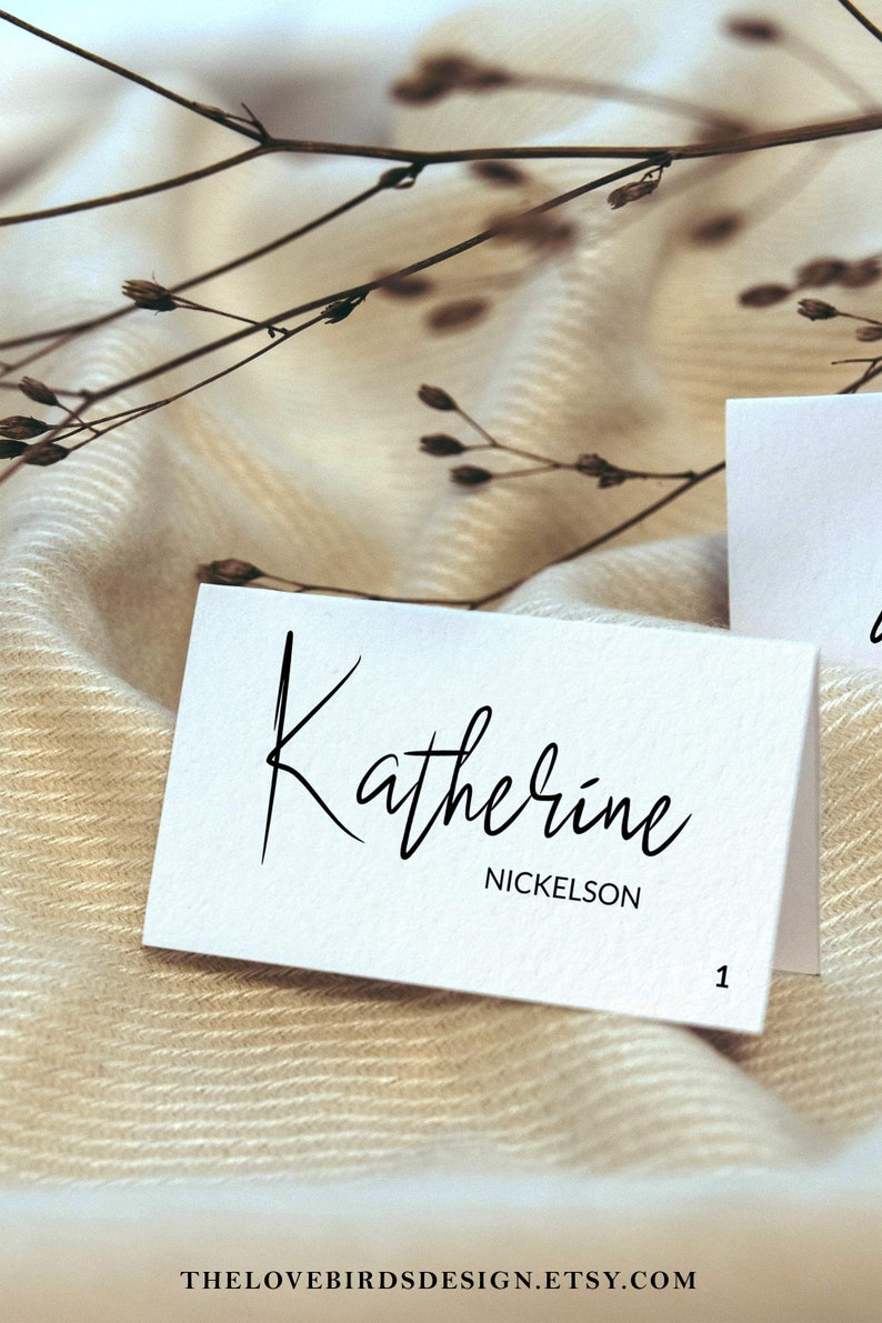 Name And Escort Card Tented And Flat In Minimal Design 070 Editable Place Card Template For Simple Modern Wedding Place Cards Paper Party Supplies Safarni Org Name And Escort Card Tented And Flat In Minimal Design 070 Editable Place Card Template For Simple Modern Wedding Place Cards Paper Party Supplies Safarni Org