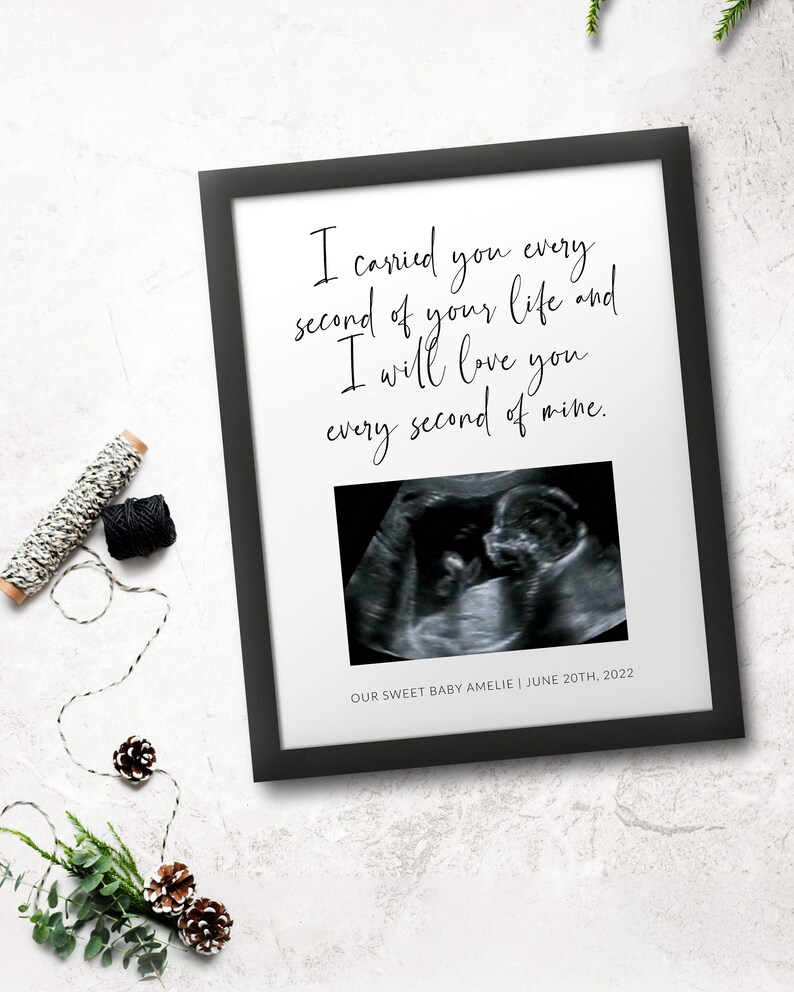Miscarriage Gift Ultrasound Memorial Frame Sympathy Gift for Etsy