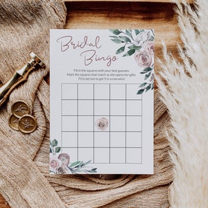 Juegos de noche para chicas Juegos de bingo para despedidas de soltera en color rosa para despedidas de soltera o de soltera n.° 075