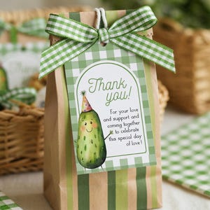 Pickle First Birthday Bundle Template, One Big Dill Party Invitation and Decor Set 012PI-BBUNDLE afbeelding 11