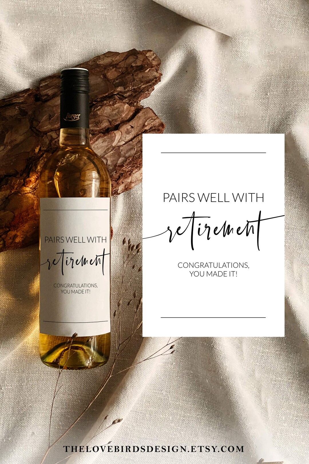 Pairs Well With Retirement Retirement Gifts for Women & for Etsy