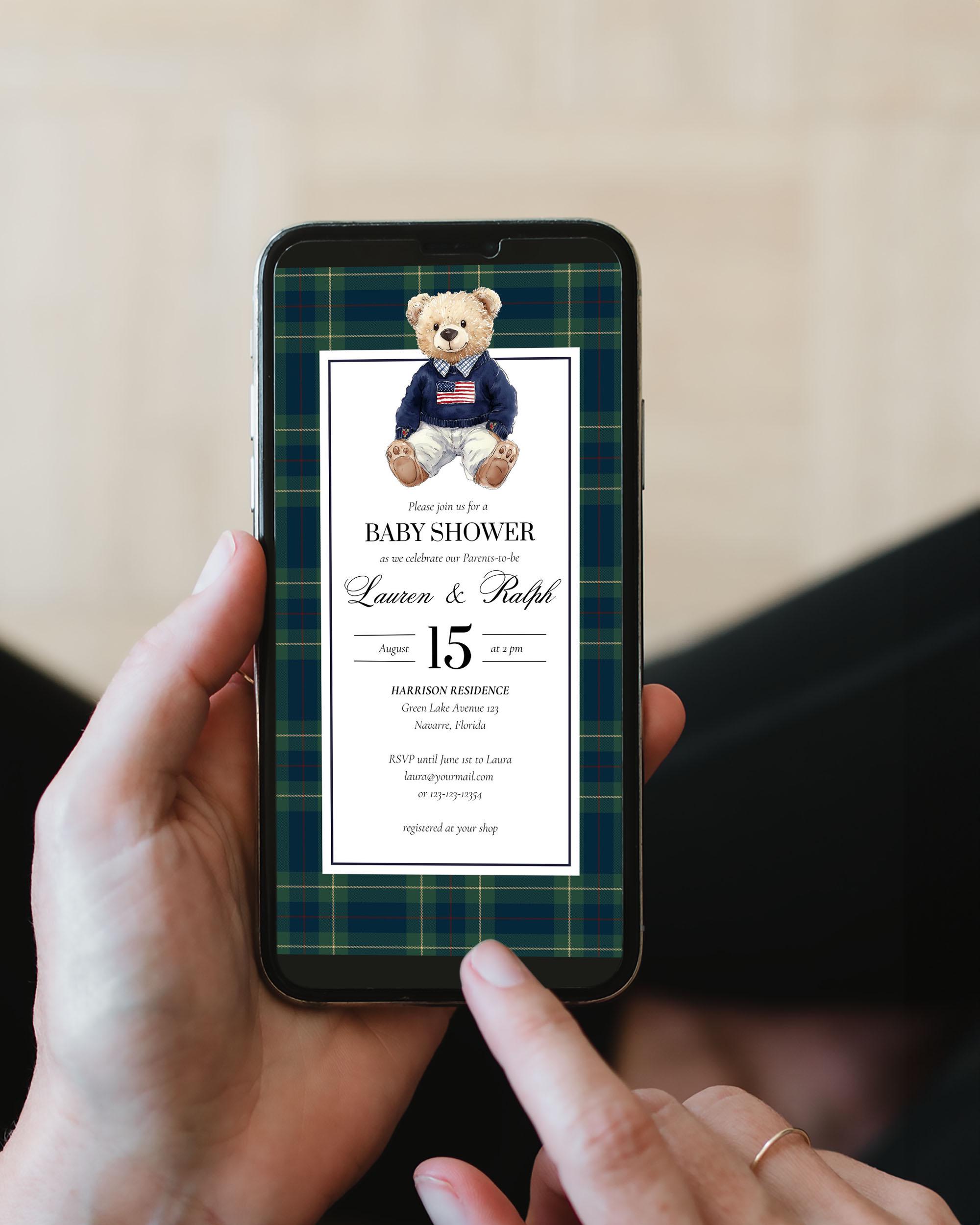 Ralph Lauren Polo Bear Babyshower