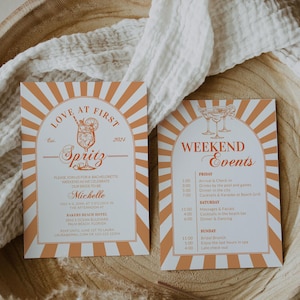 Italian Spritz Bachelorette Itinerary, Love at First Spritz Weekend Party Template 027AS-BACHINV image 13