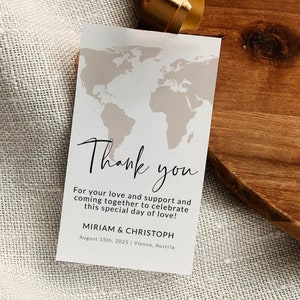 Editable Destination Wedding Favor Tag, Gift Tags for Travel Wedding, Adventure Awaits Bridal Shower Gift Tag | Printable Template #072w