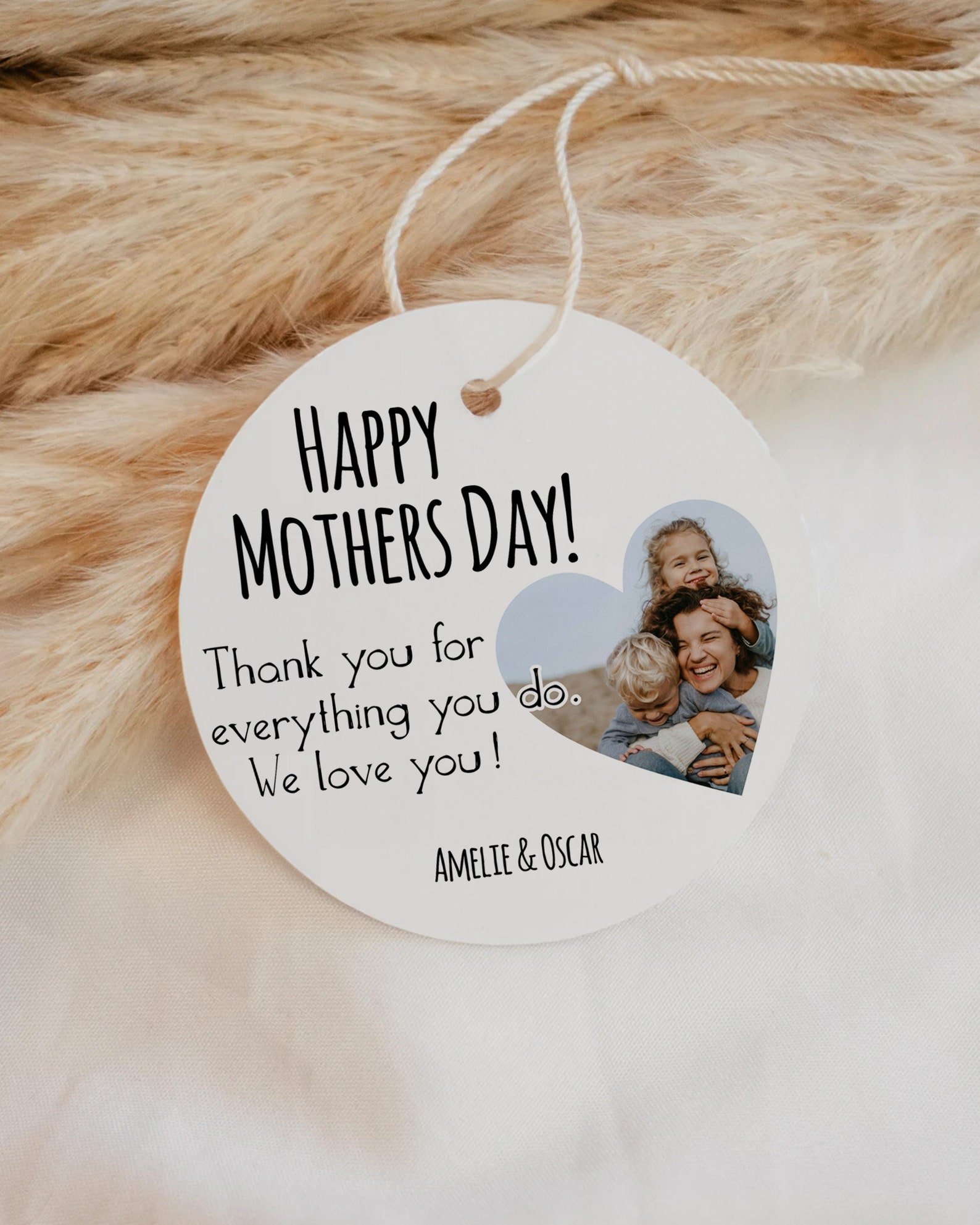 Editable Mothers Day Gift Tag for Mom